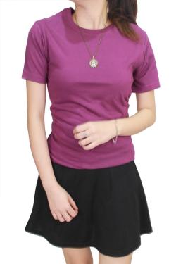 Gudang Fashion Kaos Polos O Neck POLW 09 Ungu Tua S