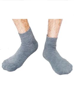 Gudang Fashion-Kaos Kaki Pendek Polos One Size Abu Muda