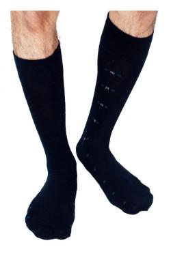 Gudang Fashion-Mens Long Socks One Size Dongker
