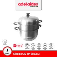 Viera Steamer Stainles Steel Premium Diameter 32 cm Susun 3