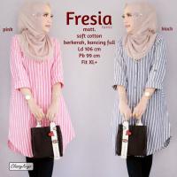 TUNIC DRESS GAMIS REMAJA BLOUSE OOTD HIJAB LEBARAN FRESIA TUNIK