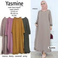 TUNIC DRESS GAMIS REMAJA BLOUSE OOTD HIJAB YASMINE MAXY DRESS