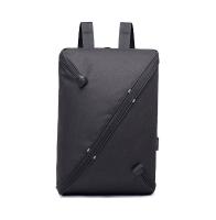 TR4 Tas Ransel USB Charger Modern Kanvas - Hitam