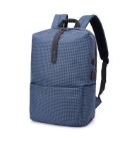 TR9 Ransel Kanvas Laptop Macbook Import - Biru K