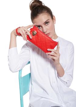 WL11 Wallet Coin Wanita Kartu PU Leather - Merah