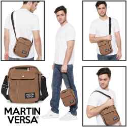 Martin Versa Tas TB1 Kanvas Selempang - Brown