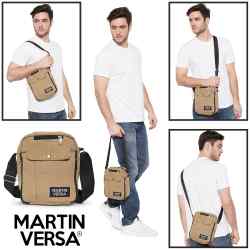 Martin Versa Tas TB1 Kanvas Selempang - Khaki