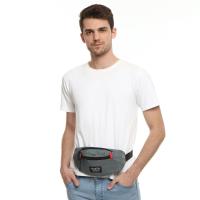 Martinversa CH24 Tas Selempang Pria Pinggang Kanvas Man Waistbag - Abu Abu