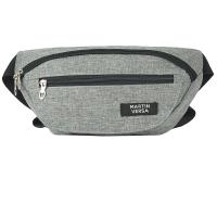 Martinversa CH28 Tas Pinggang Pria Kanvas Man Waistbag Selempang Slingbag - Light Grey