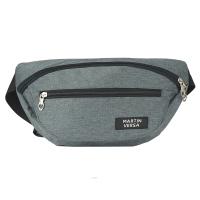 Martinversa CH28 Tas Pinggang Pria Kanvas Man Waistbag Selempang Slingbag - Dark Grey