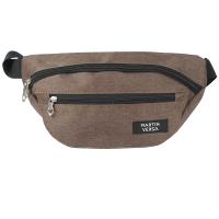 Martinversa CH28 Tas Pinggang Pria Kanvas Man Waistbag Selempang Slingbag - Coklat