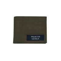 Martinversa WL13 Dompet Lipat Uang Persegi Man Wallet Kain Kanvas - Coklat