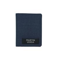 Martinversa WL17 Dompet Lipat Uang Persegi Man Wallet Kain Kanvas - Biru