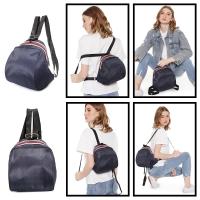 Martinversa TRW22 Tas Ransel Mini Wanita Backpack Kanvas Nylon Polos Plain - Biru Dongker