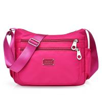 SLW12 Tas slempang wanita kanvas nylon - Pink