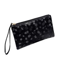 WL3 Dompet Wanita Glossy PU Leather Printed Import - Hitam