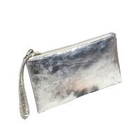 WL3 Dompet Wanita Glossy PU Leather Printed Import - Silver