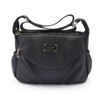 SLW2 Tas Slempang Wanita KanvasNylon Impor - BLACK