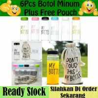 6PCS MY BOTTLE BOTOL MINUM 500ML + FREE POUCH