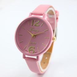 Geneva Jam Tangan Fashion Wanita Korea Tali Kecil - Merah Muda