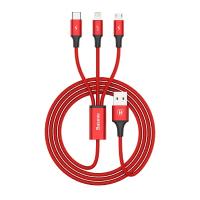 Baseus Rapid Series 3 in 1 Charging Cable Data Red