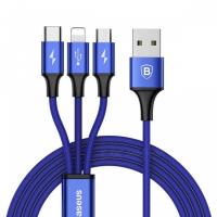 Baseus Rapid Series 3 in 1 Charging Cable Blue
