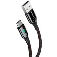 Baseus C-Shaped Light Type C 3A Fast Charger Black