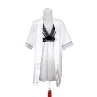 Set Kimono & Lingerie US Fashion Baju Tidur White