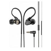 Remax RM-580 Headset Earphone Dual Driver Black