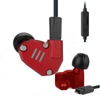 Knowledge Zenith ZS6 Hybrid Quad Driver HiFi Red
