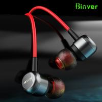 Binver P35 Dual Drive Earphone Gaming Headset - Red