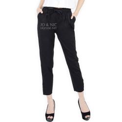 JO & NIC Cindy Button-Up Stretchy Pants - BLACK