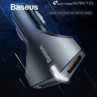 ORI CAR CHARGER BASEUS SMALL ROCKET DUAL USB QUICK CHARGE 3.0 ORIGINAL - BISA COD