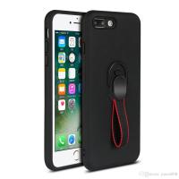 Case Apple Iphone 7 Plus Stand Ring Holder Magnet Bumper Matte Casing BLACK