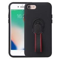 Case Apple Iphone 7 Stand Ring Holder Magnet Bumper Matte Casing BLACK