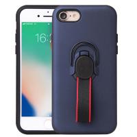 Case Apple Iphone 7 Stand Ring Holder Magnet Bumper Matte Casing BLUE NAVY