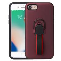 Case Apple Iphone 7 Stand Ring Holder Magnet Bumper Matte Casing MAROON
