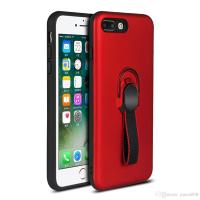 Case Apple Iphone 8 Plus Stand Ring Holder Magnet Bumper Matte Casing RED