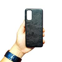 [ PREMIUM } Samsung Galaxy S20 Softcase Premium Leather Casing Case Kulit Slim Silikon Hitam