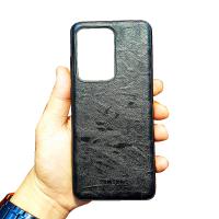 [ PREMIUM } Samsung Galaxy S20 Ultra Softcase Premium Leather Casing Case Kulit Slim Silikon Hitam