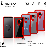 Samsung S9 Case IPAKY Hybrid HD Acrylic Red