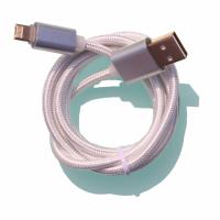 Charging 2 in 1 Built In Data Charge Cable untuk iPhone dan Android - 50 cm - Silver