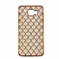 Nice 3D Diamonds Electroplate Grip Case untuk SAMSUNG A510 - Gold