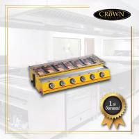 CROWN ROS-K233 Pemanggang Tanpa Asap 6 Tungku