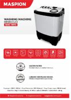 MESIN CUCI 2 TABUNG 7KG MASPION - MMC 9973