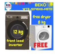 Beko FrontLoad Inverter 12Kg WTE12745X0MSTD JABODETABEK ONLY FREEDRYER