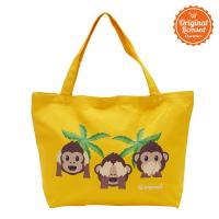 Canvas Bags Joypixels Yellow Three Wise Monkey