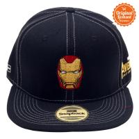 Topi Hiphop Black Bordir Ironman Marvel