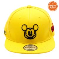 Topi Hiphop Yellow Bordir Pic Wajah Mickey