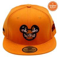 Topi Hiphop Orange Bordir Pic Face Mickey Plus Sublim